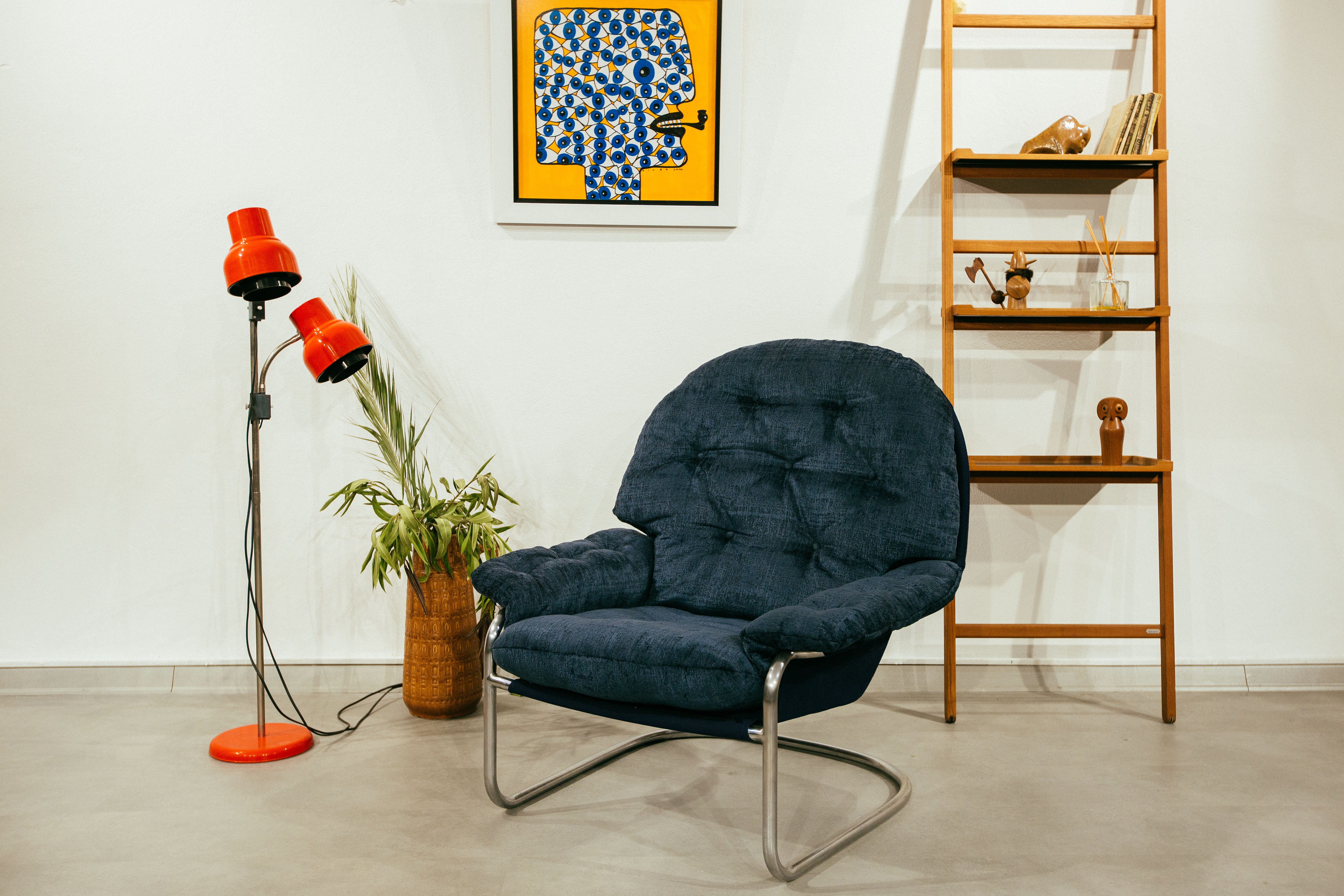 1970's steel tube DUX armchair